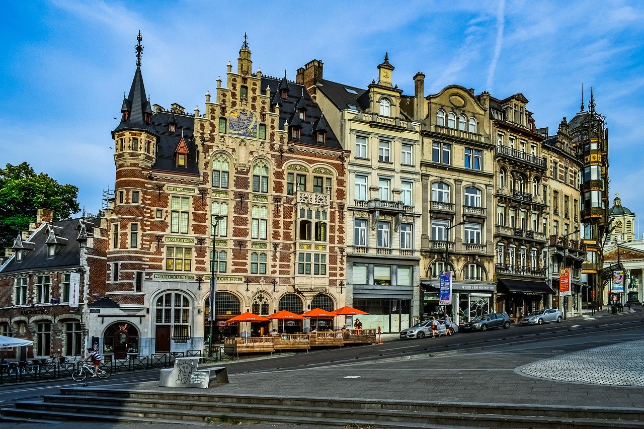 Брюссель улицы города